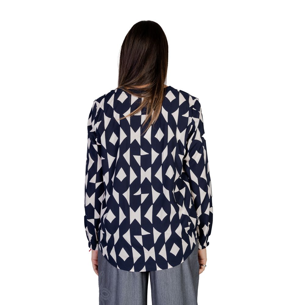 Blaue Viskosebluse