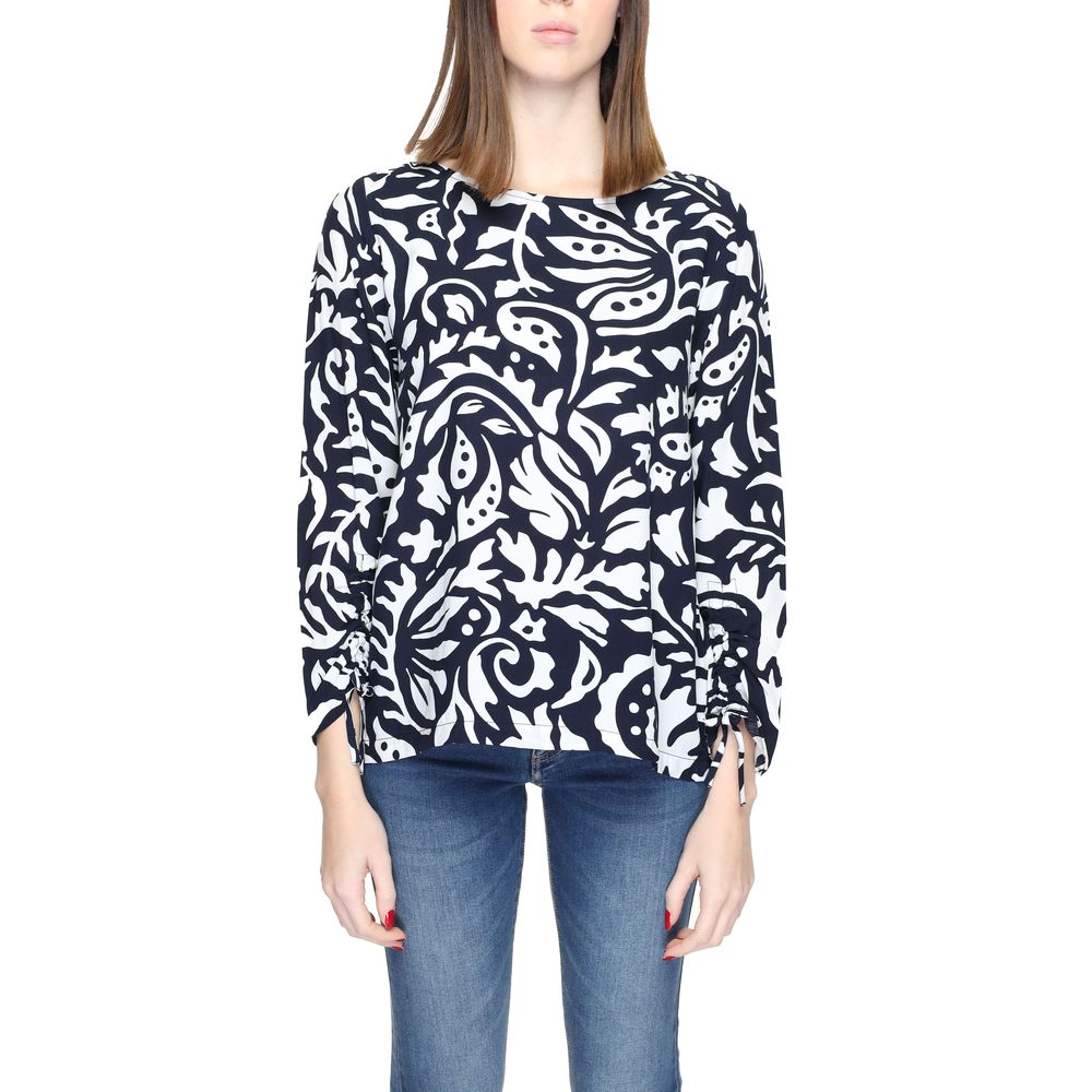 Blaue Viskosebluse