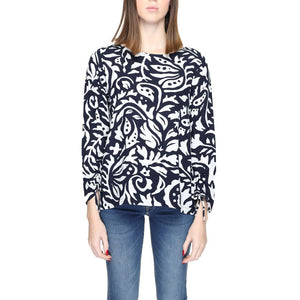 Blaue Viskosebluse