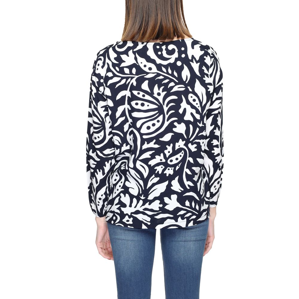 Blaue Viskosebluse