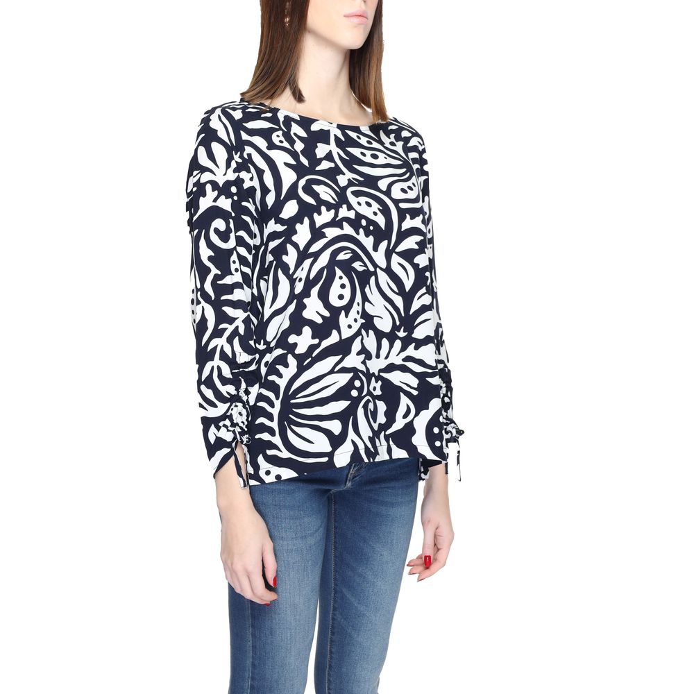 Blaue Viskosebluse