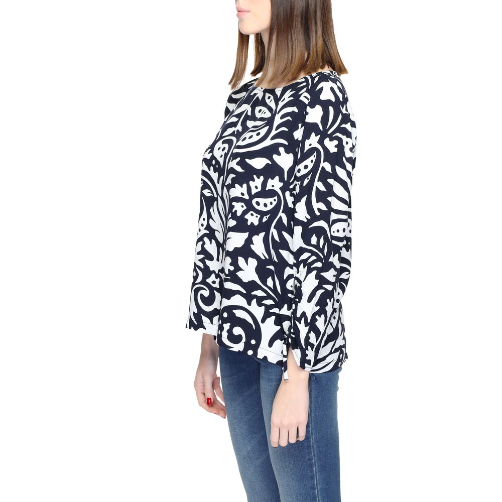 Blaue Viskosebluse