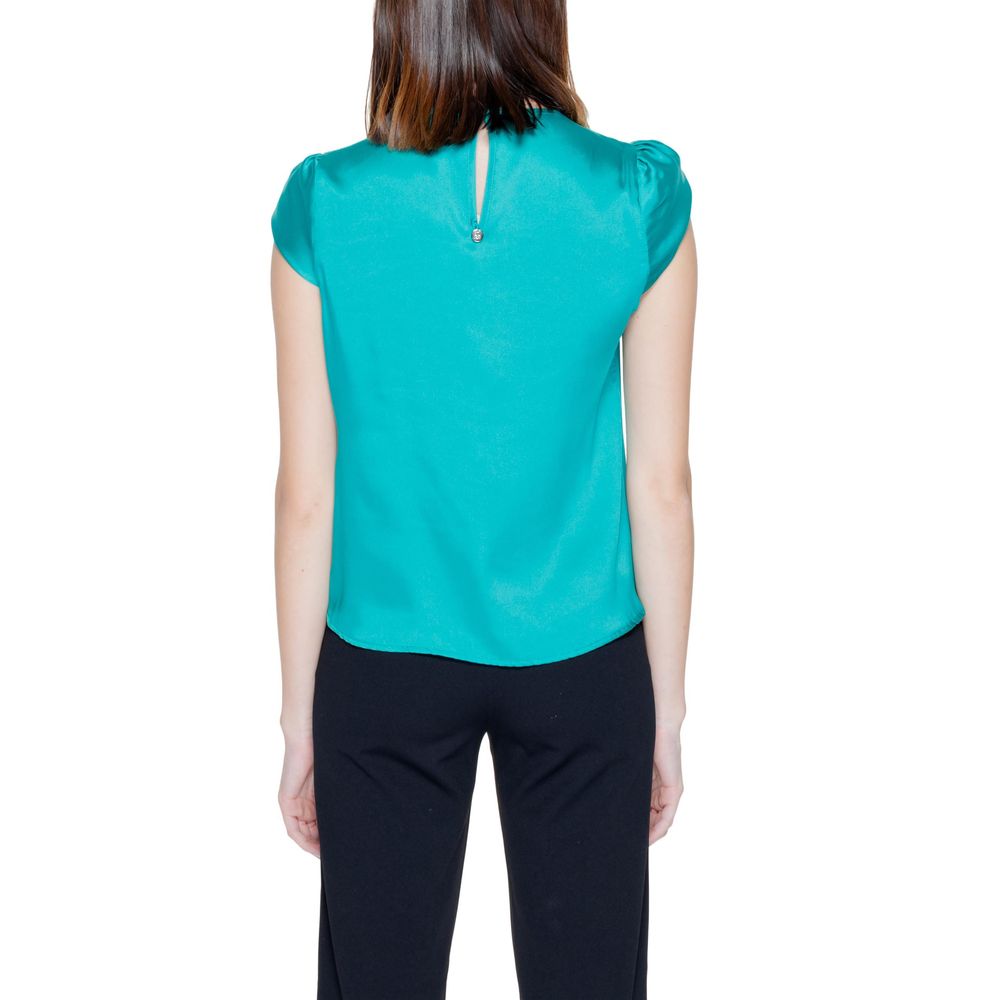 Grüne Polyesterbluse