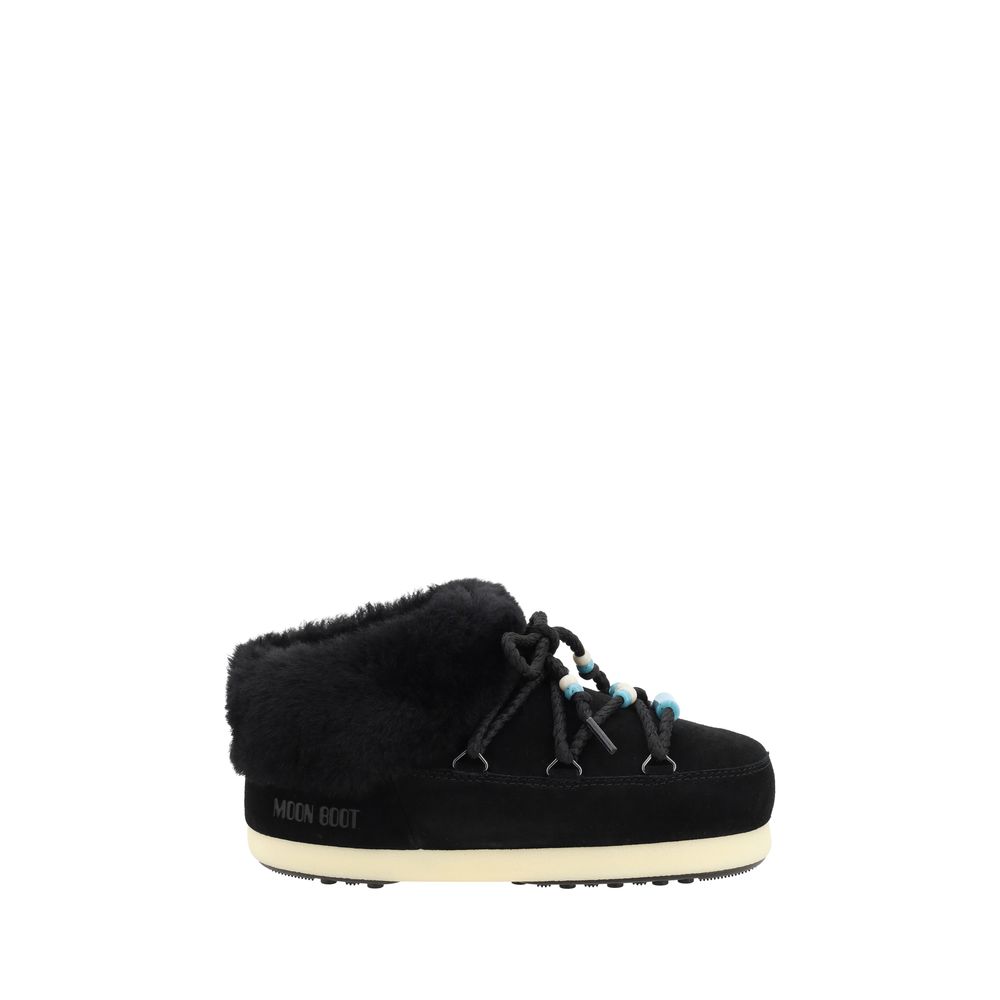 Mule Ankle Boots aus Wildleder mit Perlen