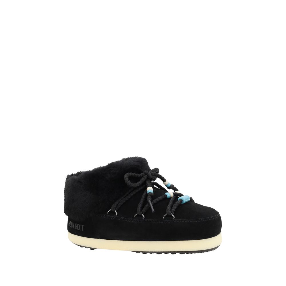 Mule Ankle Boots aus Wildleder mit Perlen