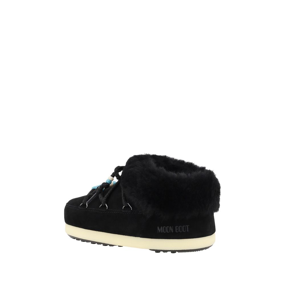 Mule Ankle Boots aus Wildleder mit Perlen