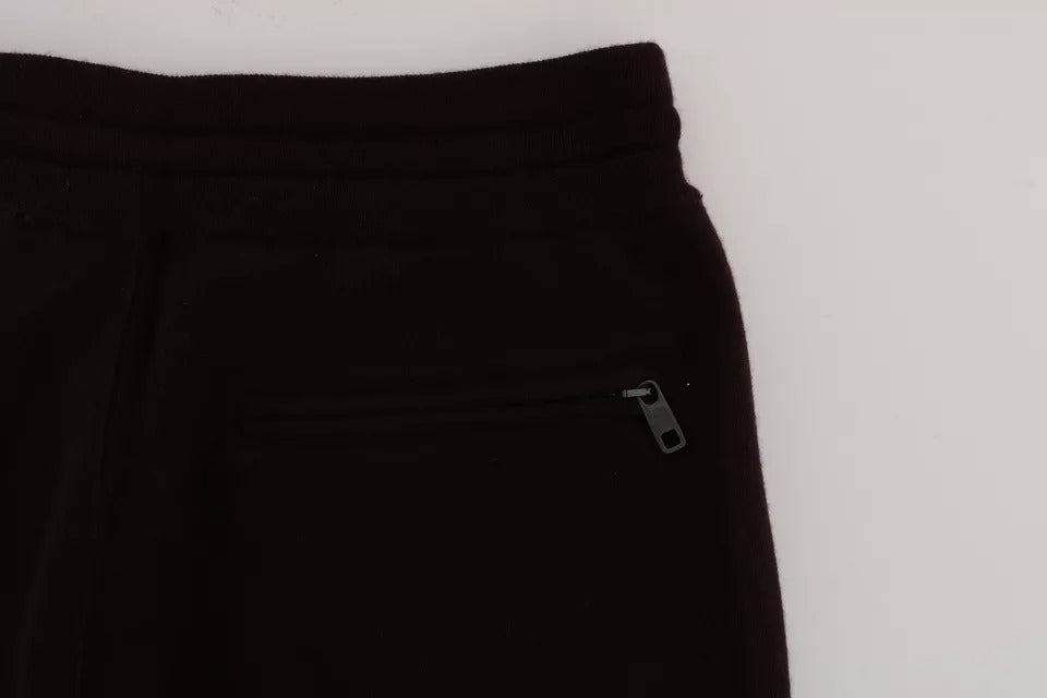 Lila Kaschmir-Trainingshose