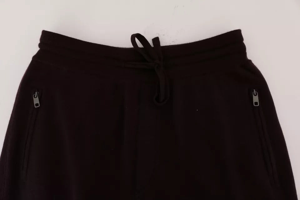 Lila Kaschmir-Trainingshose