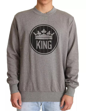 Grauer Pullover aus Baumwolle von Crown King