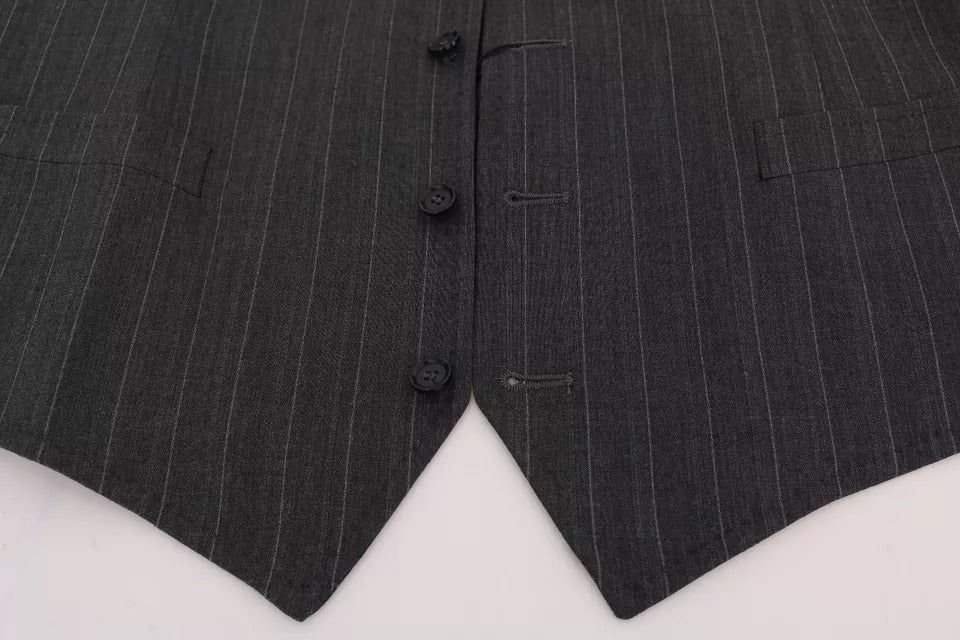 Graue Weste aus Wollstretch