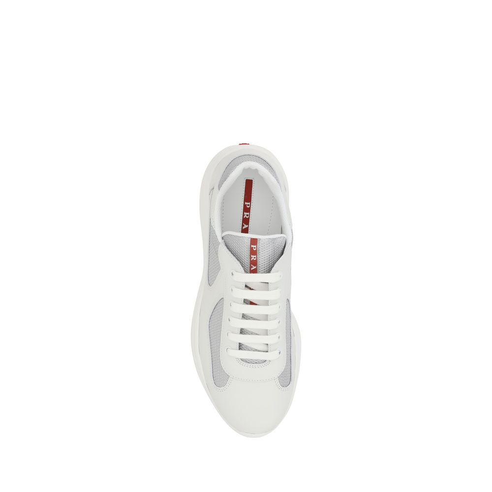 Weiße America's Sneakers aus Leder