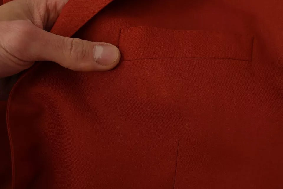 Oranger MARTINI Kaschmir-Seidenmantel-Blazer