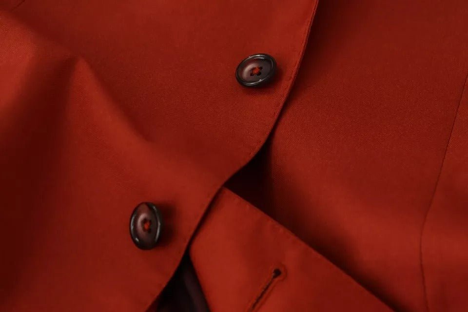 Oranger MARTINI Kaschmir-Seidenmantel-Blazer