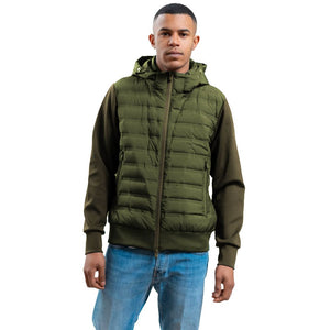 Grüne Polyesterjacke