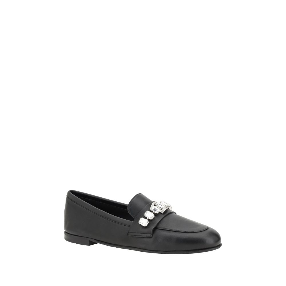 Loafer mit glitzernden Verzierungen