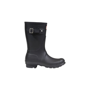 Schwarze Knöchelstiefel aus recyceltem Polyester