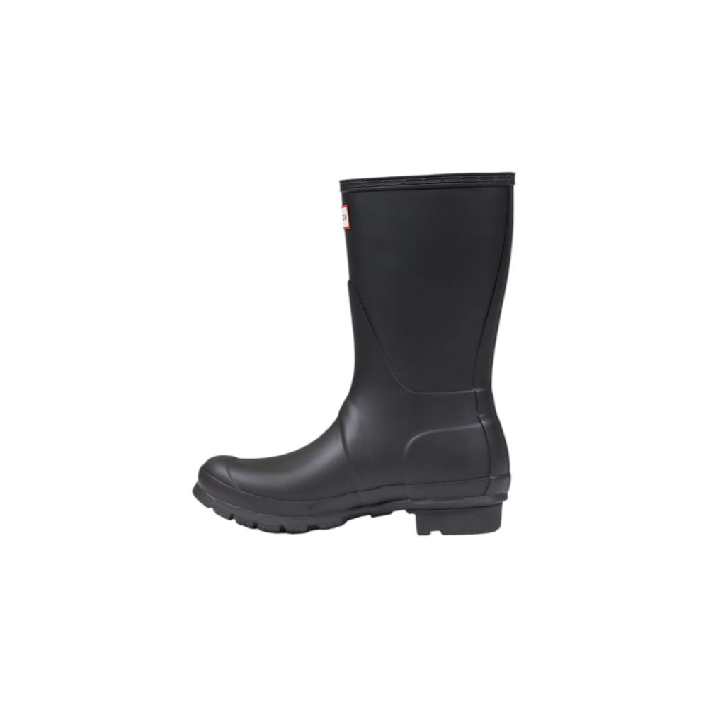 Schwarze Knöchelstiefel aus recyceltem Polyester