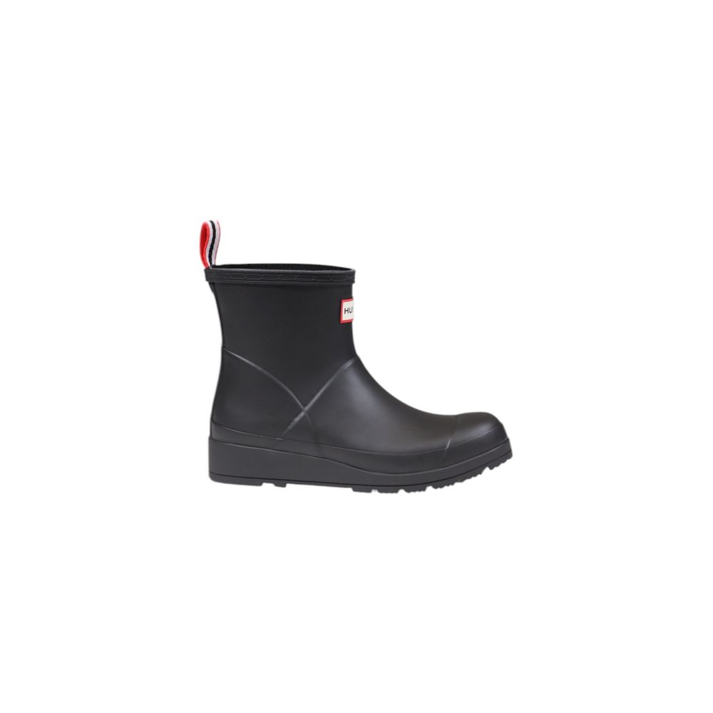 Schwarze Knöchelstiefel aus recyceltem Polyester