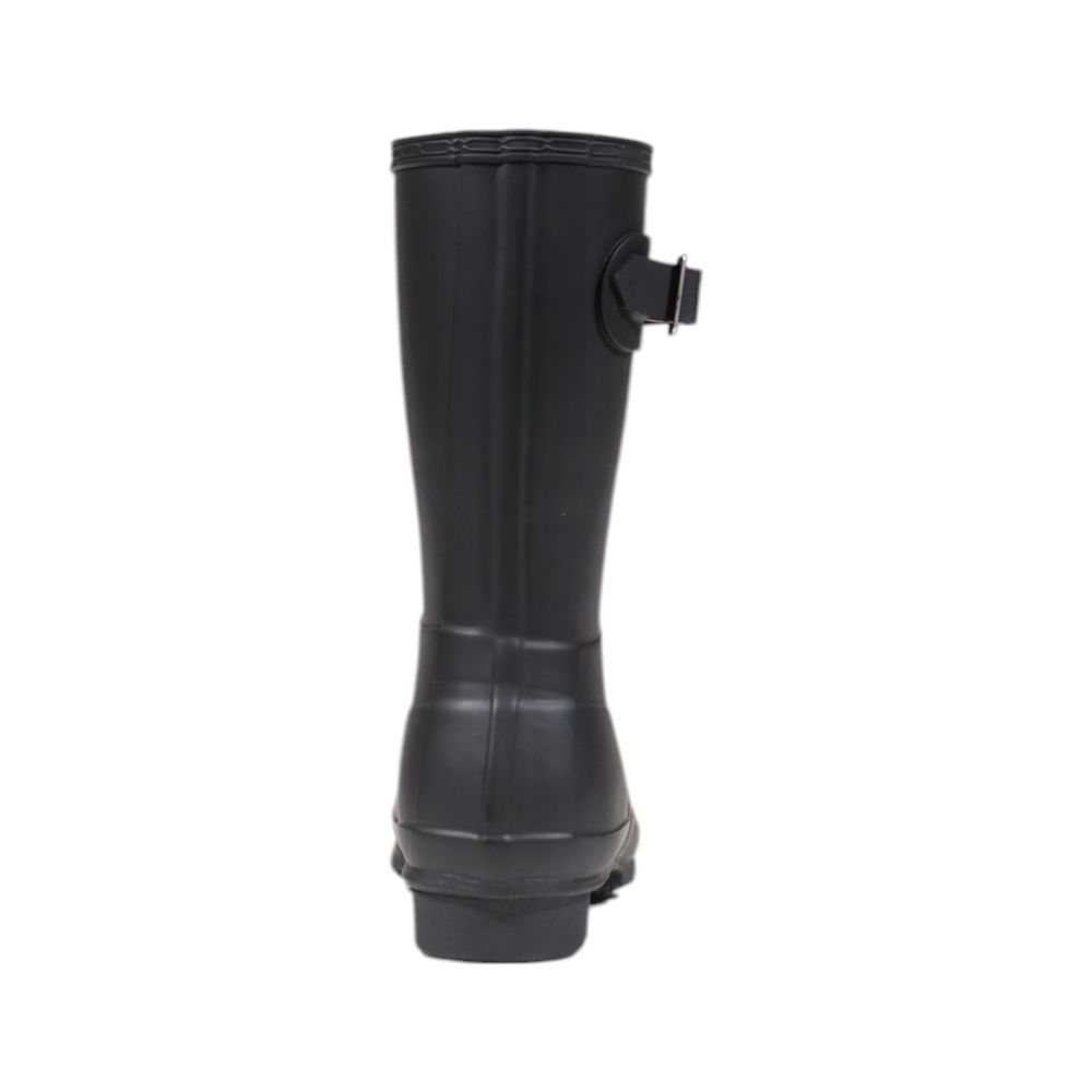Schwarze Knöchelstiefel aus recyceltem Polyester