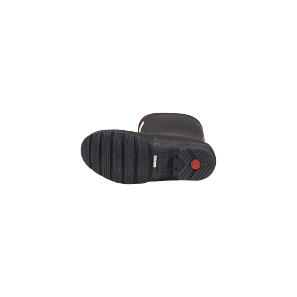 Schwarze Knöchelstiefel aus recyceltem Polyester