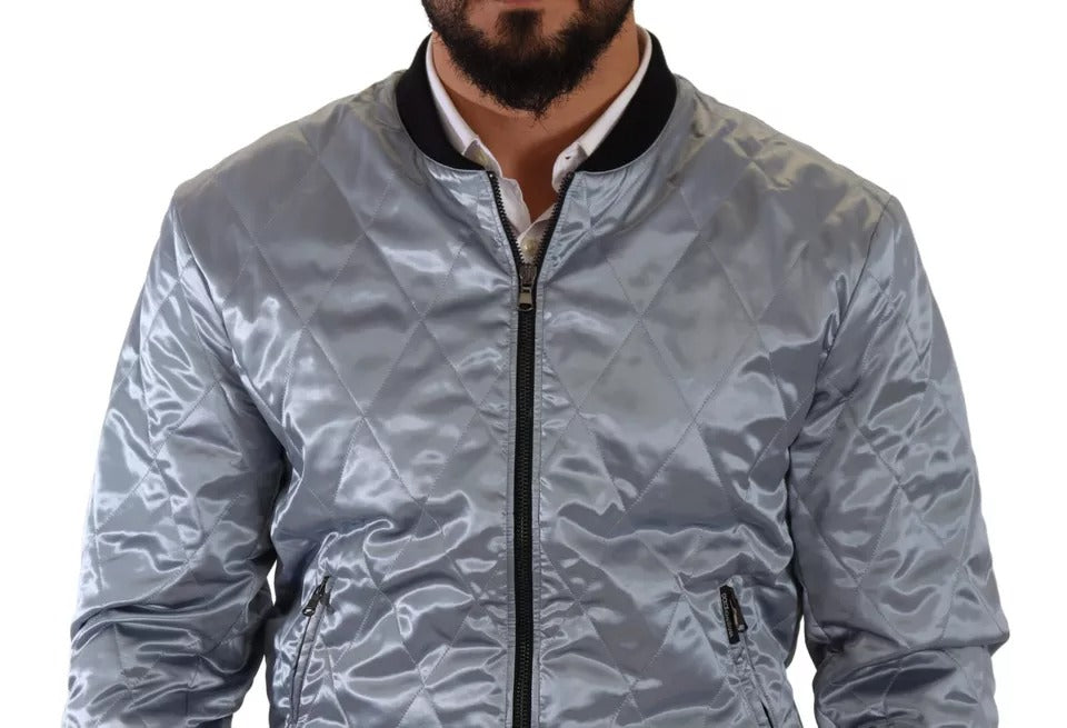 Hellblauer Bombermantel Herrenjacke