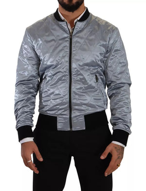 Hellblauer Bombermantel Herrenjacke