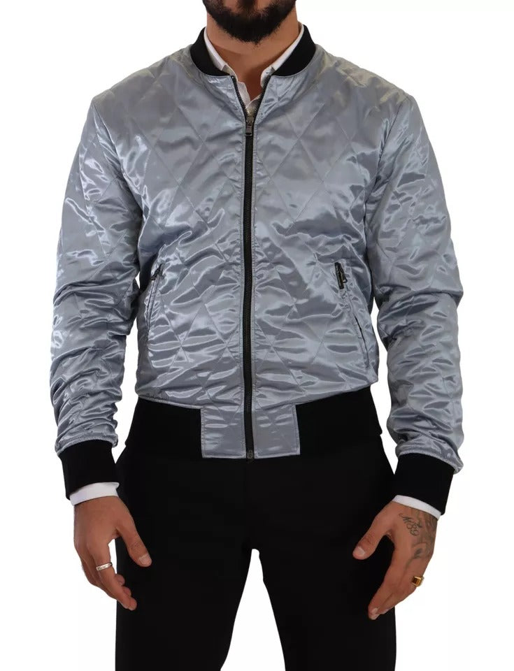 Hellblauer Bombermantel Herrenjacke