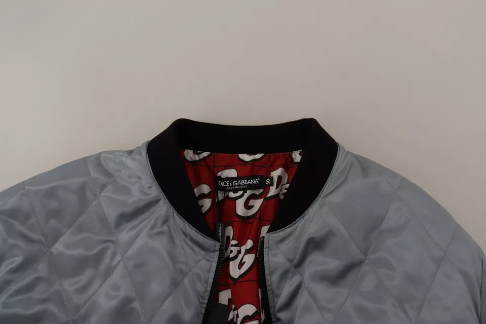 Hellblauer Bombermantel Herrenjacke