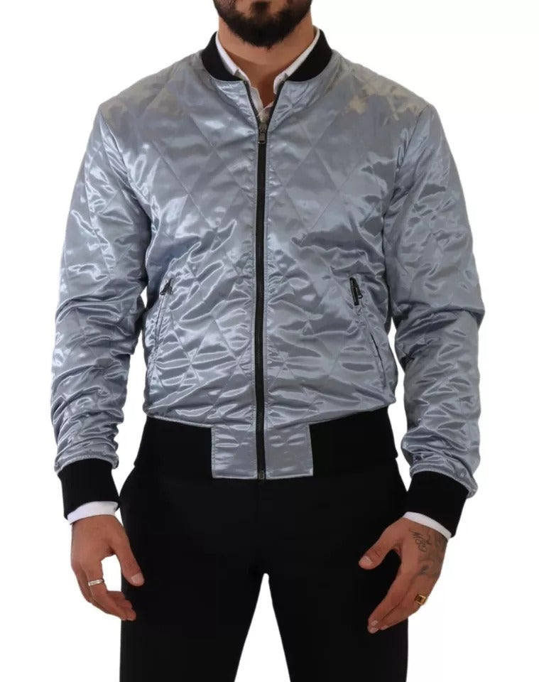 Hellblauer Bombermantel Herrenjacke