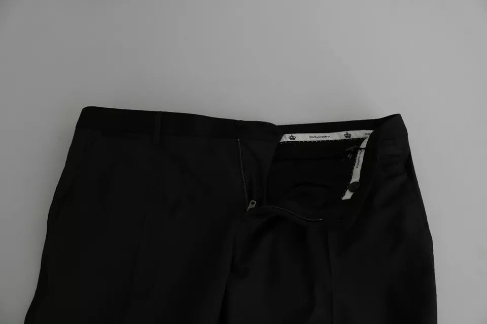 Blaue, enge Woll-Seidenhose