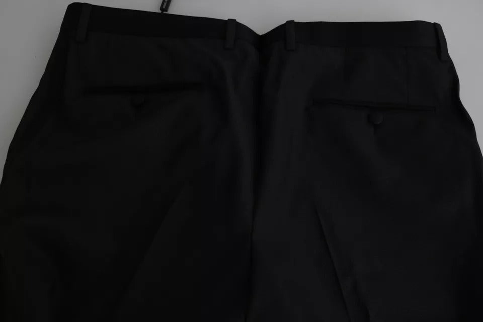 Blaue, enge Woll-Seidenhose