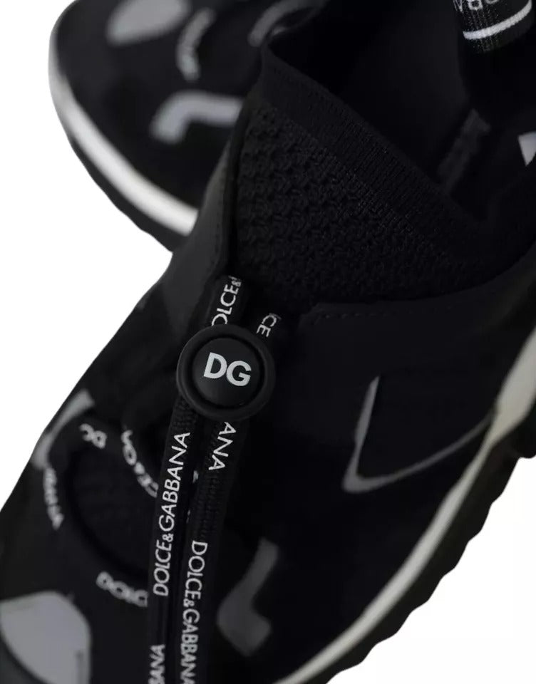 Sorrento Herren Sneakers mit Logo in Schwarz und Weiß