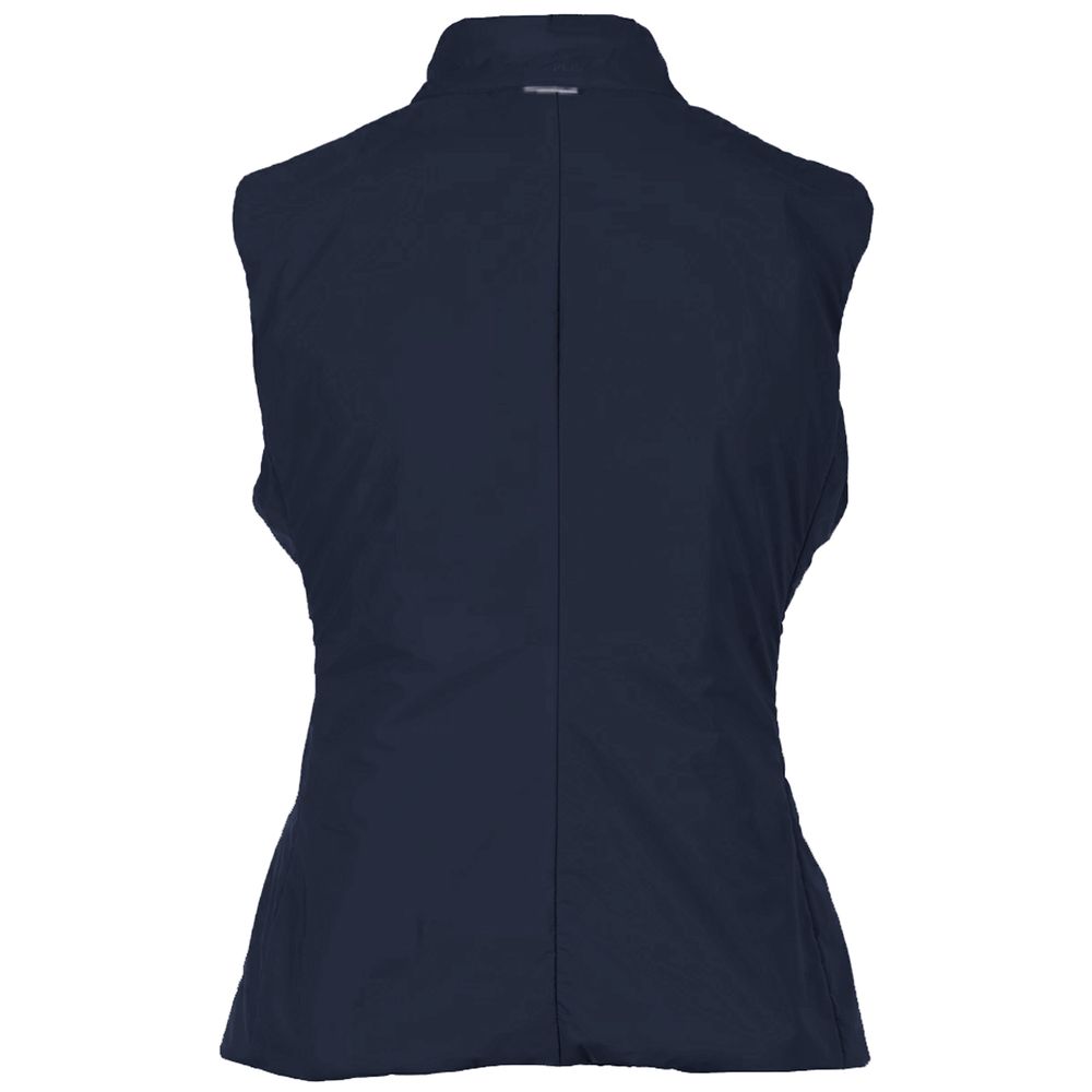 Blaue Nylonweste