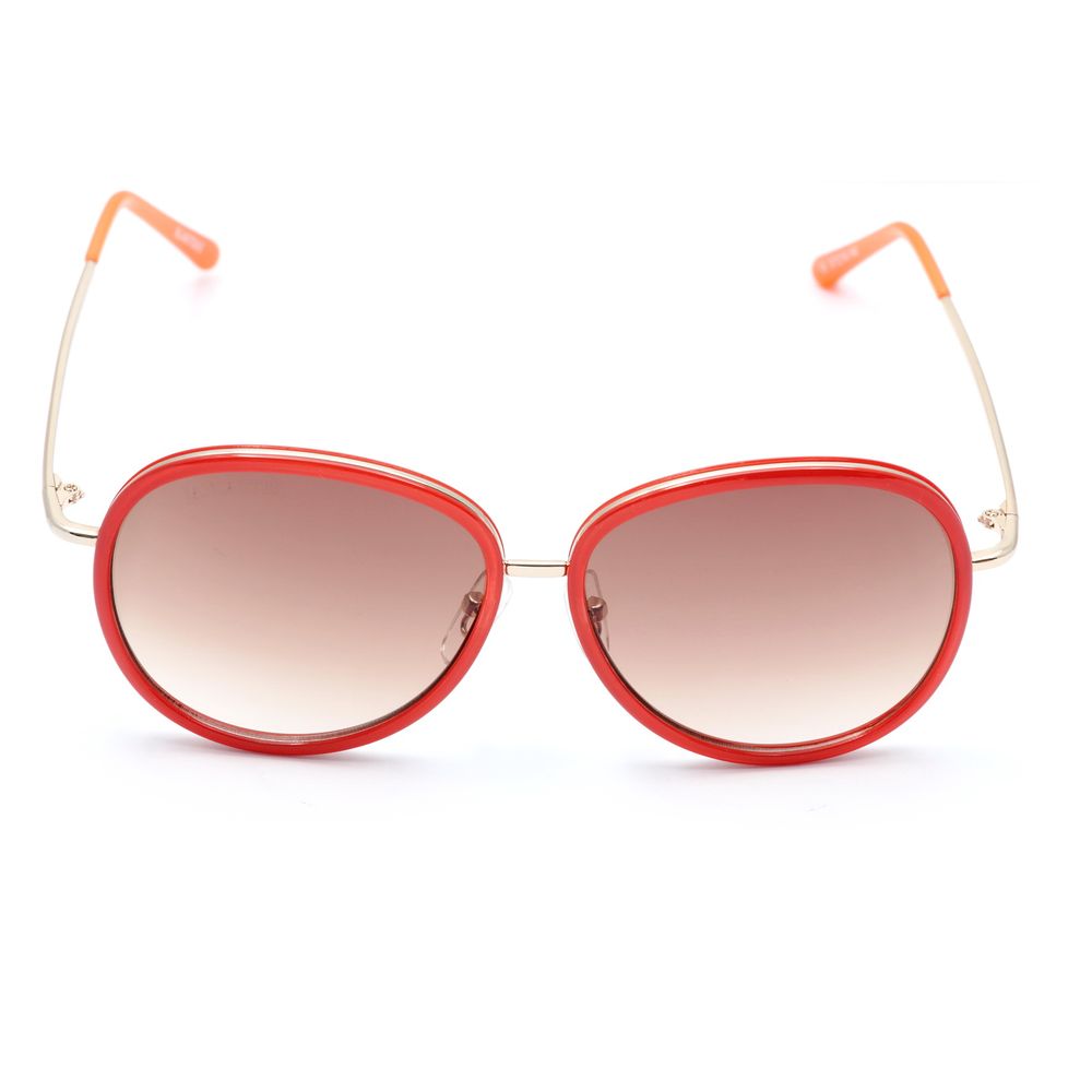 Rote Metall-Sonnenbrille