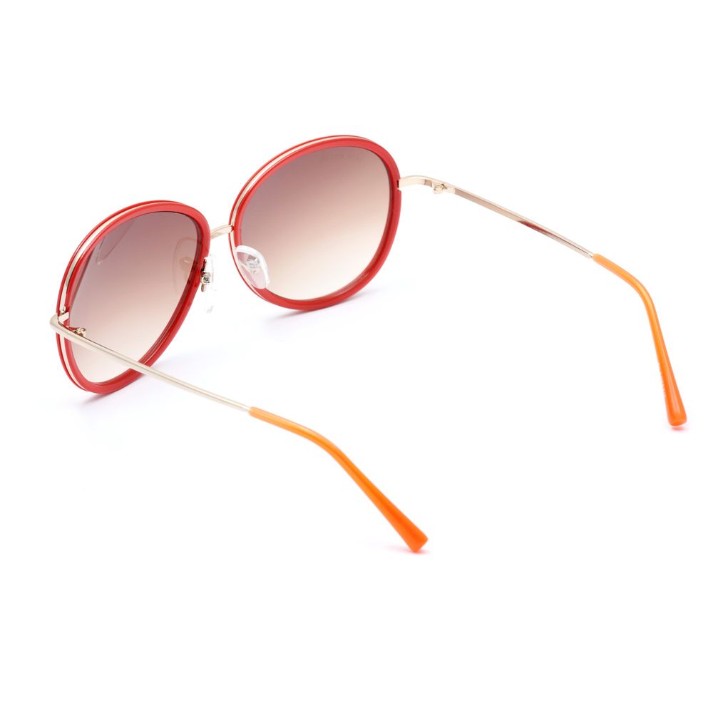 Rote Metall-Sonnenbrille