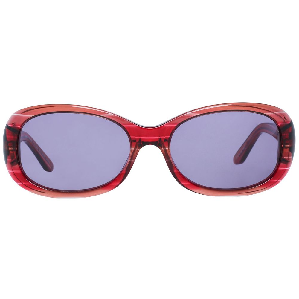 Rote Sonnenbrille aus Kunststoff
