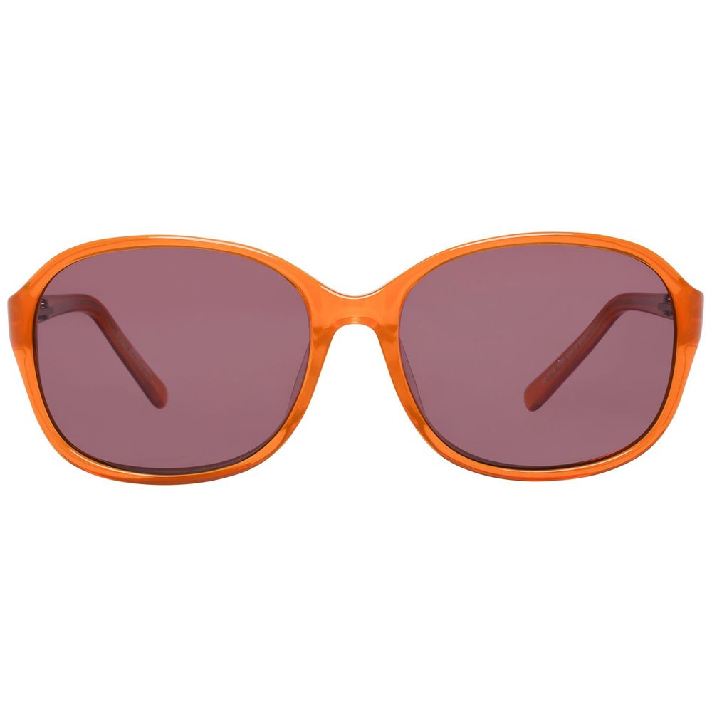 Orangefarbene Sonnenbrille aus Kunststoff