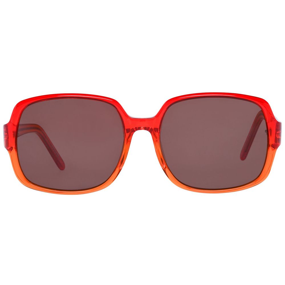 Rote Sonnenbrille aus Kunststoff