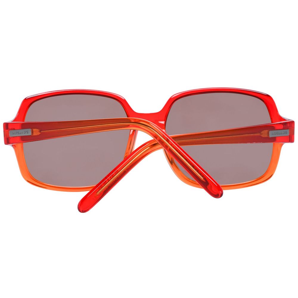 Rote Sonnenbrille aus Kunststoff