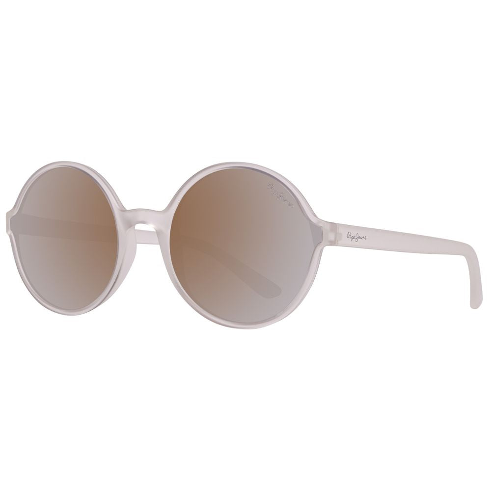 Transparente Sonnenbrille aus Kunststoff