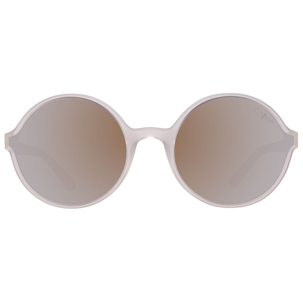 Transparente Sonnenbrille aus Kunststoff