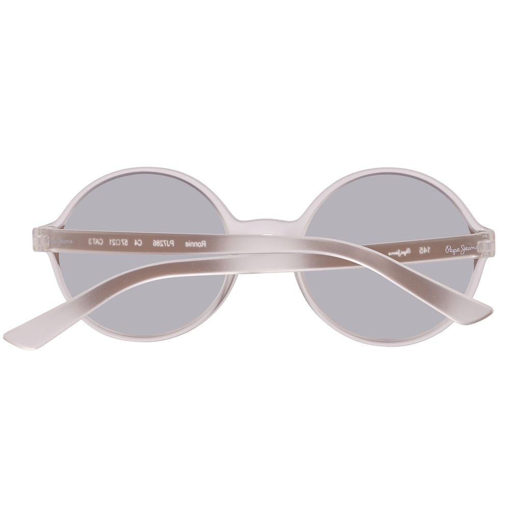 Transparente Sonnenbrille aus Kunststoff
