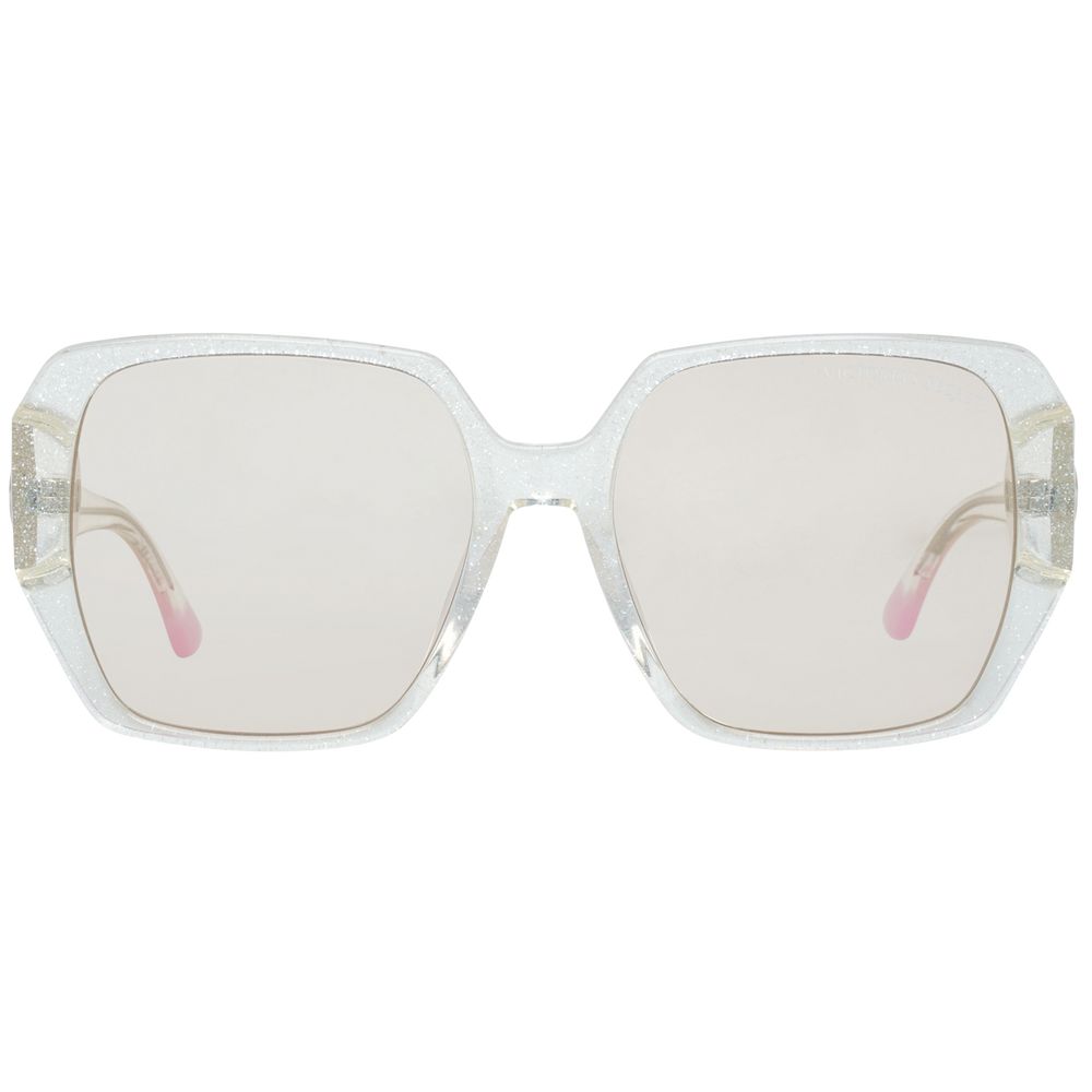 Transparente Sonnenbrille aus Kunststoff