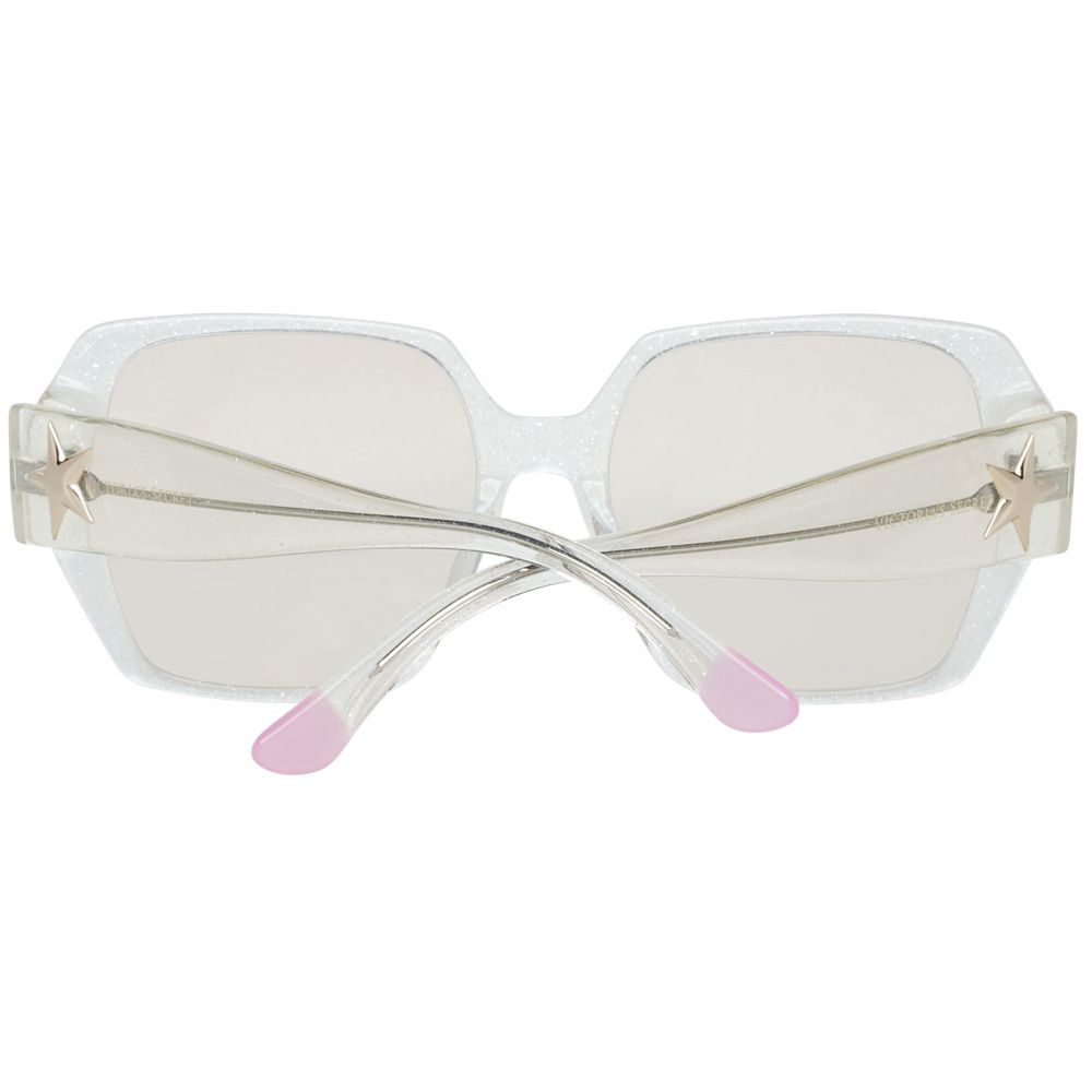 Transparente Sonnenbrille aus Kunststoff