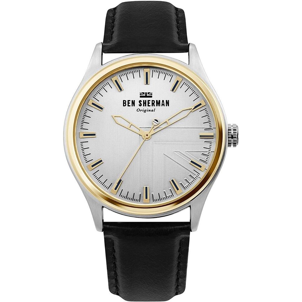 Schwarze Lederuhr