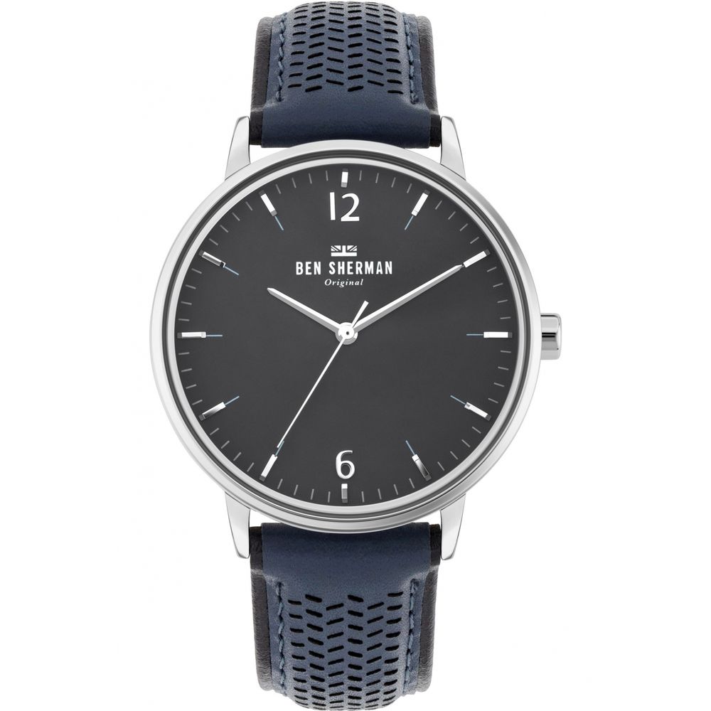 Blaue Lederuhr