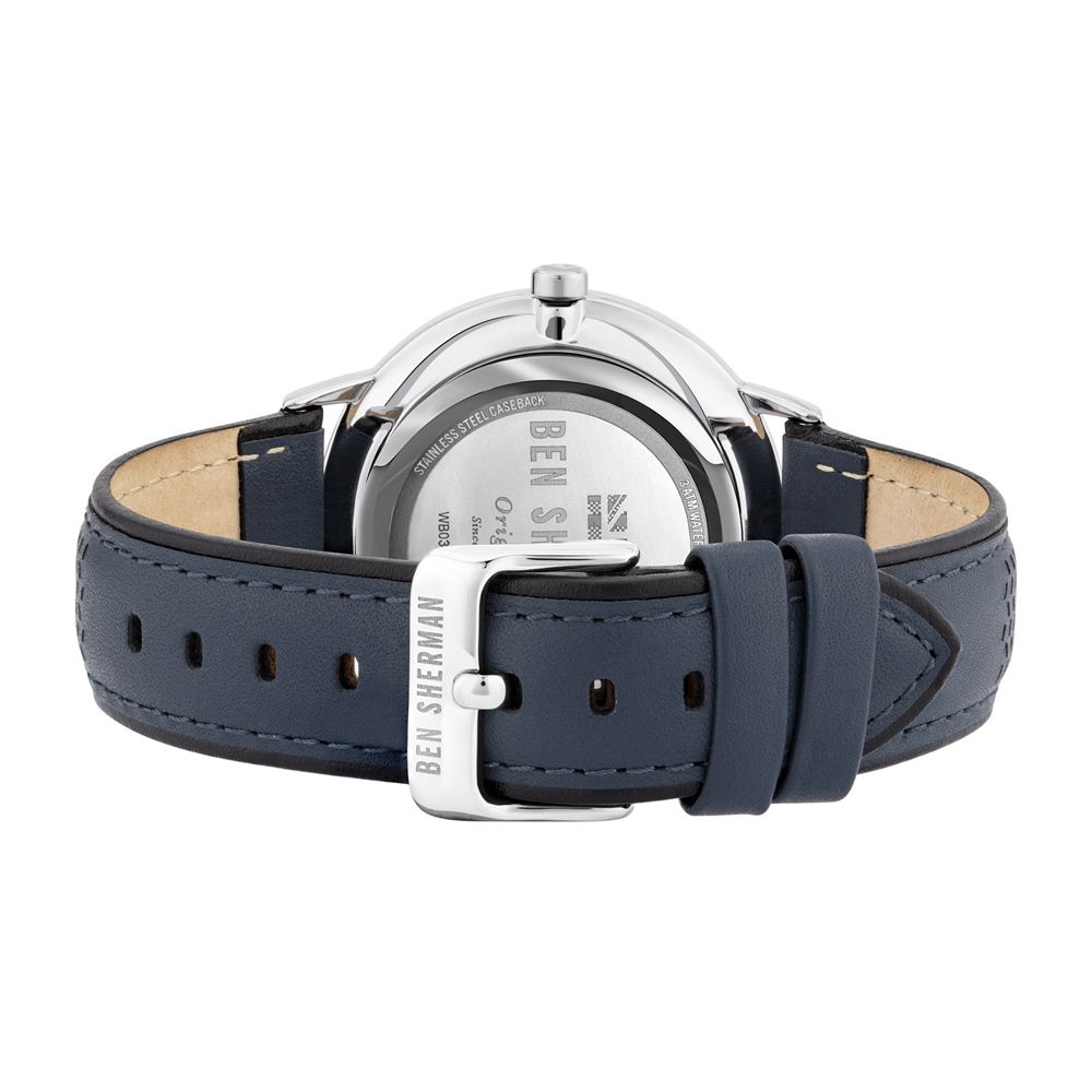 Blaue Lederuhr