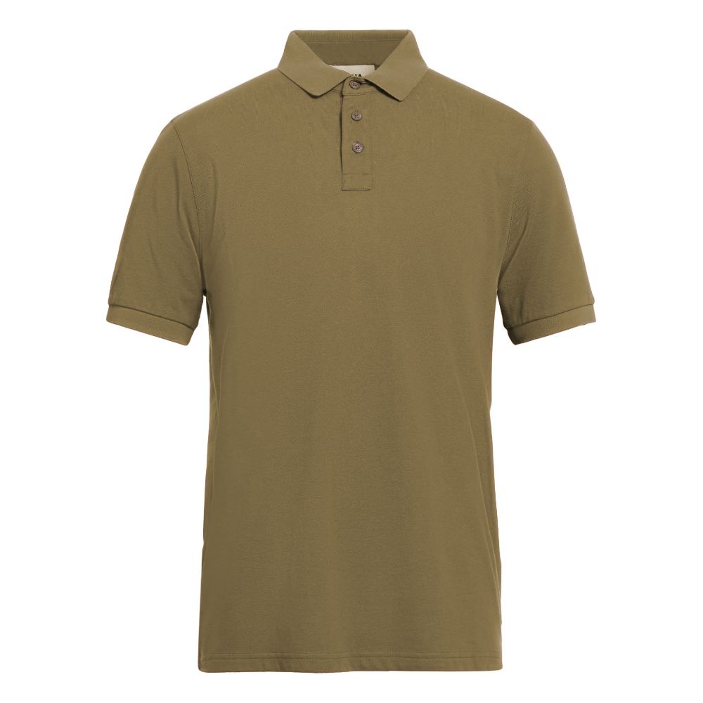 Grünes Poloshirt aus Baumwolle