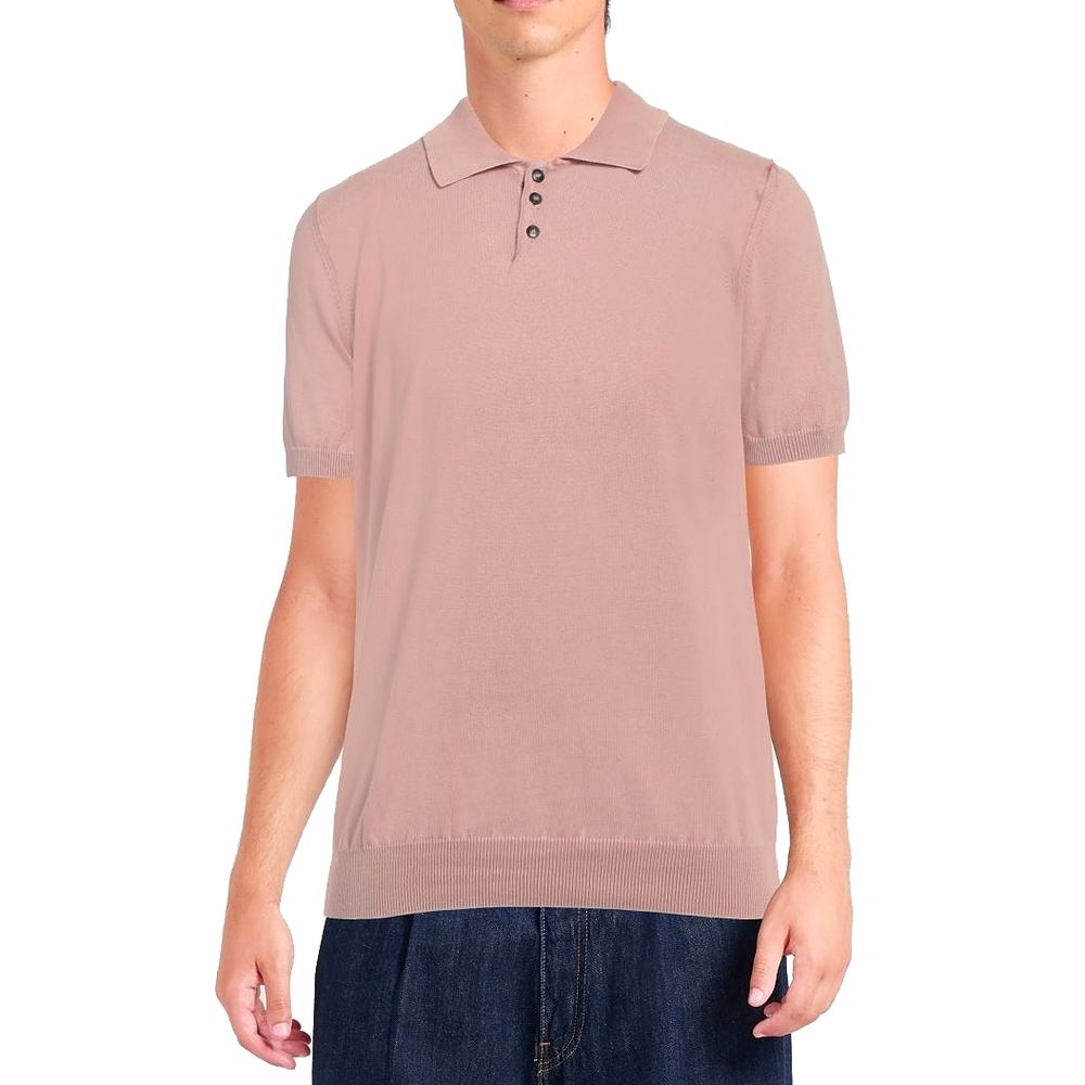 Rosa Poloshirt aus Baumwolle