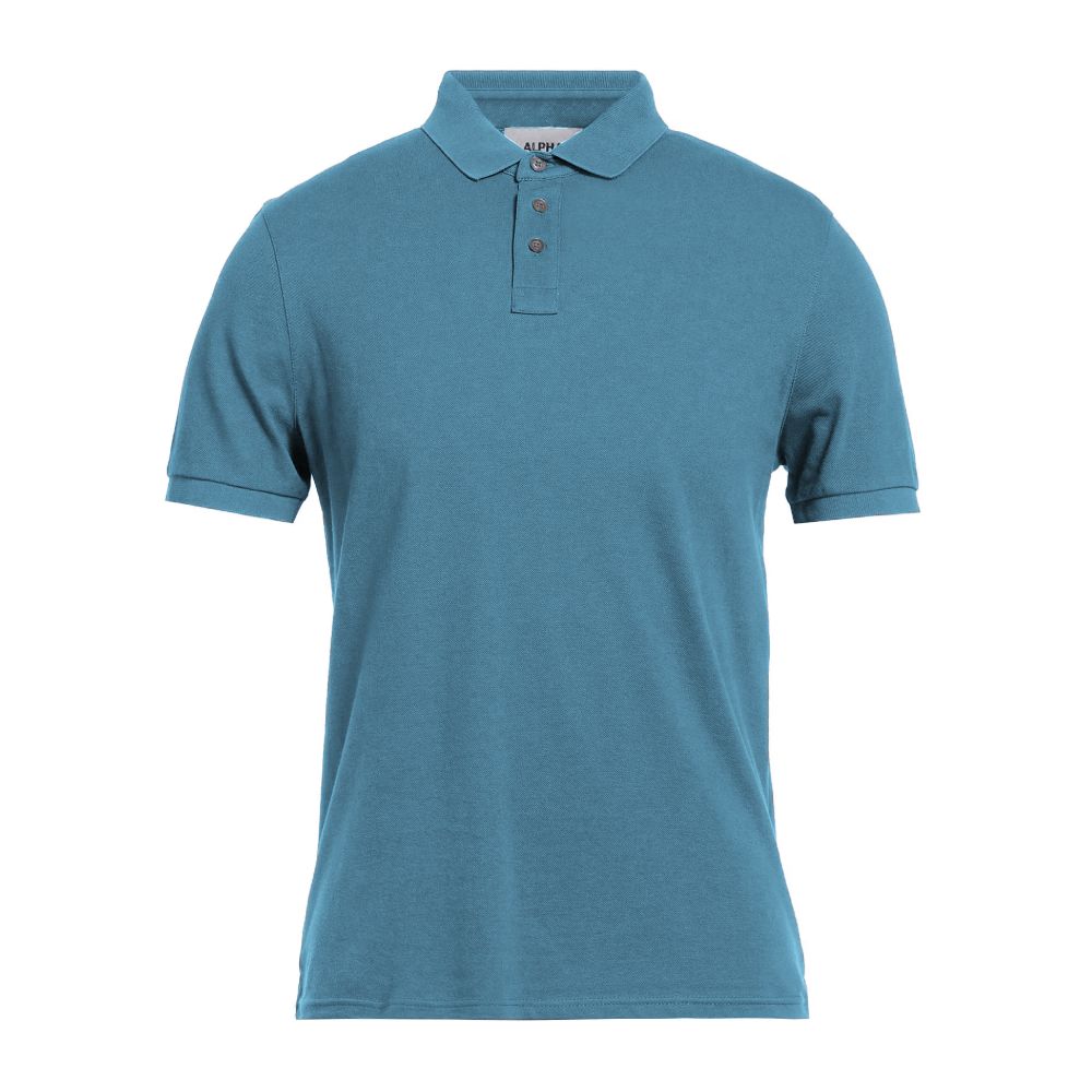 Hellblaues Herren-Poloshirt aus Baumwolle